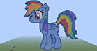 Ranibow Dash from My Little Pony - advanced Minecraft project - 10