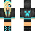 A creeper in a cute girl looks - every creeper hunter should try this Minecraft skin on
