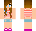 Amercian, Patriotic United States USA Girl, nice skin for Minecraft game