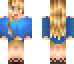 A real blue angel gamer girl - girls who playing Minecraft game should really use this skin