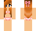 Skin Half Naked Nice Hot Bikini Girl for Minecraft download Minecraft skins, skins for Minecraft, Minecraft's skins templates new look of character